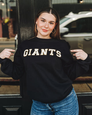 Giants Patch Sweatshirt in Black