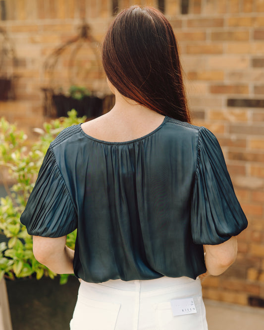 Take A Look Pleated Blouse