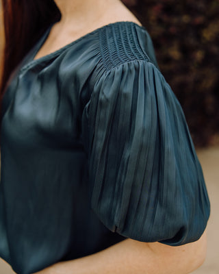 Take A Look Pleated Blouse