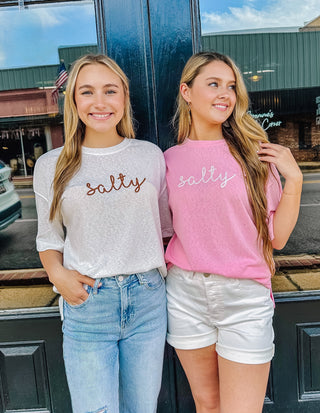 Never Salty Tee In Pink