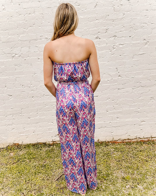 Passionate Punch Jumpsuit In Royal
