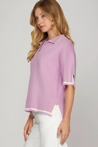 Lilac Dreams Knit Top