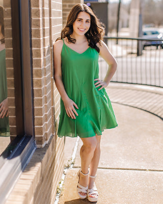Possible Romance Mini Dress In Green