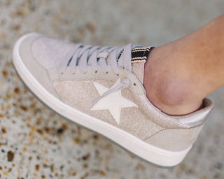 ShuShop Paz Sneaker in Champagne Glitter