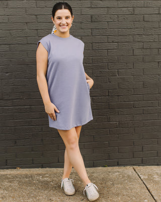 Hello Lovely Shift Dress in Blue