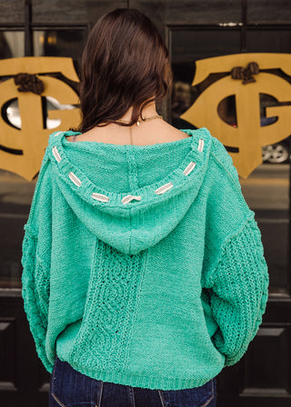 The Lucky One Sweater in Jade