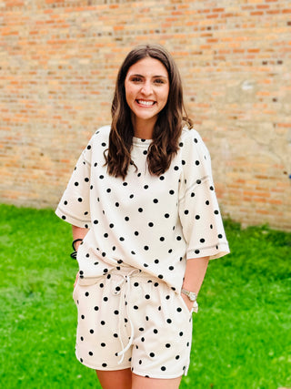 Polka Dot Scuba Set - Ivory S+S