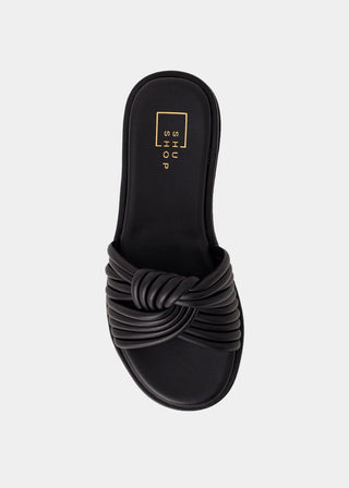 Cairo Black Slide - ShuShop