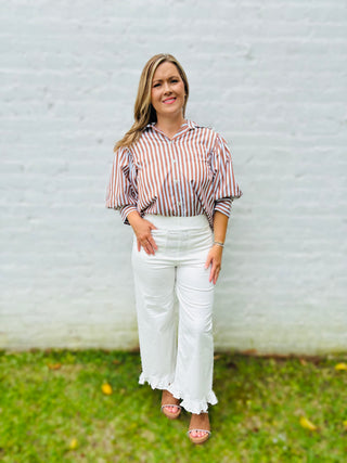 The Ruffle Pants - Off White