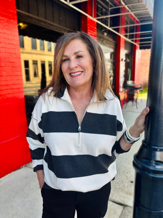 Charcoal Stripe Sweater