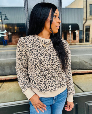 Oatmeal Cheetah Pullover