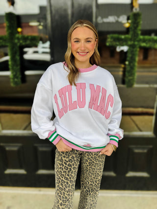 LULUMAC - White/Pink Pullover