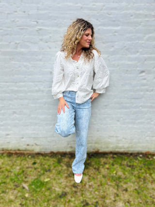 Floral Baggy Jean - Risen