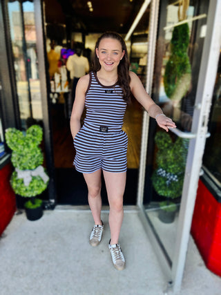 LULUMAC - Brown Stripe Tank