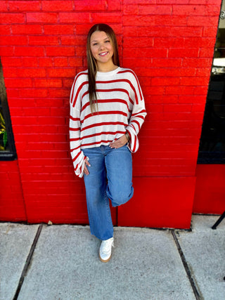 Red Stripe Sweater