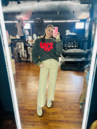 Animal Print Rock Sweatshirt