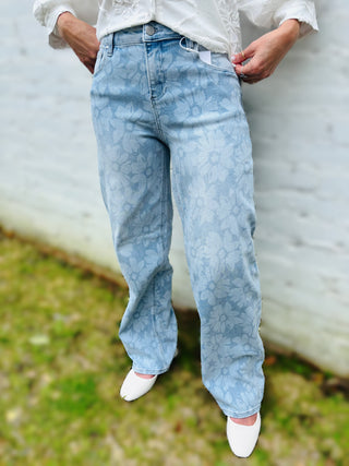 Floral Baggy Jean - Risen