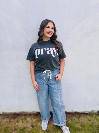 Pray Puff Grey Tee