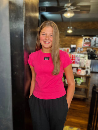 LULUMAC Baby Doll Top - Hot Pink