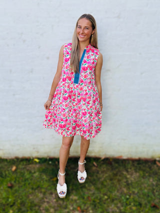 Floral Pink Dress - THML