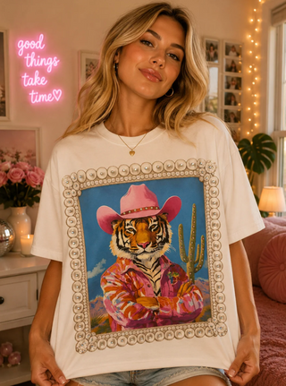 Cowboy Bling Tiger Tee