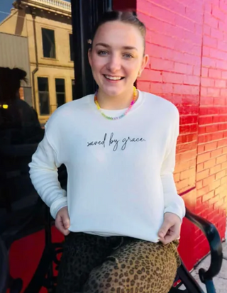 Saved by Grace - Vintage White
