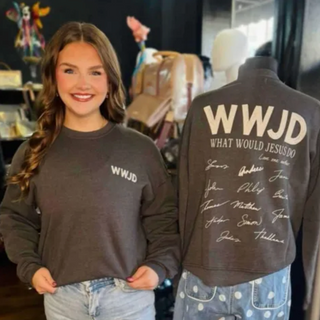 WWJD Grey Vintage Sweatshirt