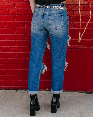 KanCan Mid Rise True Boyfriend Pant