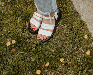 Low Down Leather Sandal