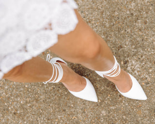 Good Outcome Dress Heel - White