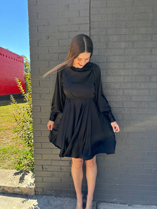 Shake It Off Sequin Dress - Black